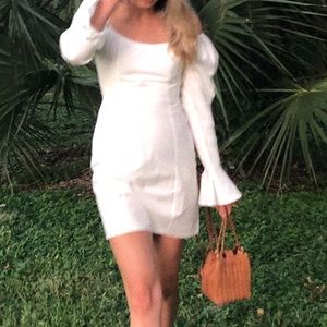 Missguided puff sleeve dress